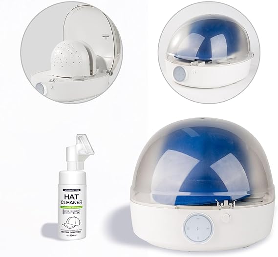 INNOPAW Automatic Cap Cleaner with steam and Dry,steam Cleaning&Ironing and Drying for Bucket Baseball Cap,hat Cleaner&Dryer for Trucker hat etc....