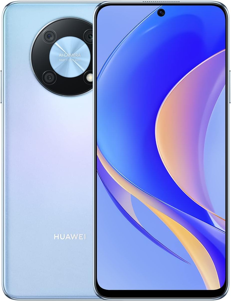 HUAWEI nova Y90 Dual-SIM 128GB ROM  6GB RAM GSM only | No CDMA Factory Unlocked 4GLTE Smartphone Crystal Blue - International Version Renewed
