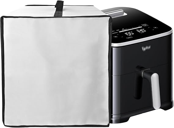 Air Fryer Dust Cover Heavy-Duty Waterproof Heat-resistant Dustproof AirFryer Protective Cover Case Compatible With Typhur 8QT Sync Air Fryer (Gray)