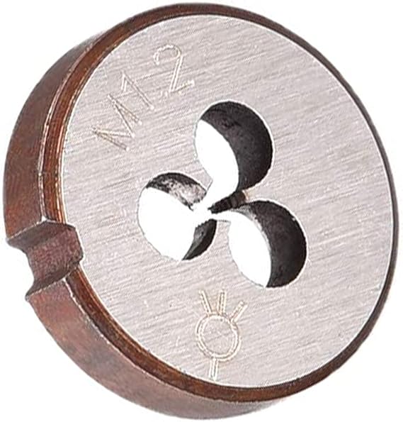 Utoolmart M1.2 X 0.25 Metric Round Die, Machine Thread Right Hand Threading Die, Alloy Steel 1Pcs