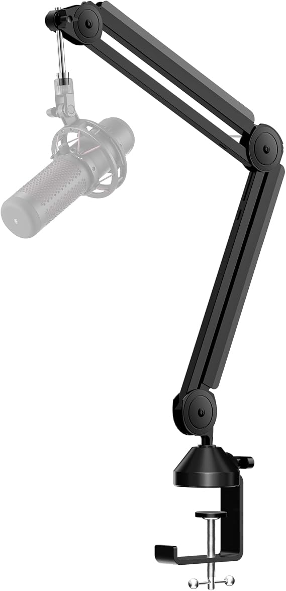 InnoGear Mic Stand Desk Cable Management Microphone Boom Arm for Blue Yeti | Hidden Springs, Heavy Hold, Precise Positioning, Easy to Adjust, Metal Construction, Organized Cables, For Blue Yeti