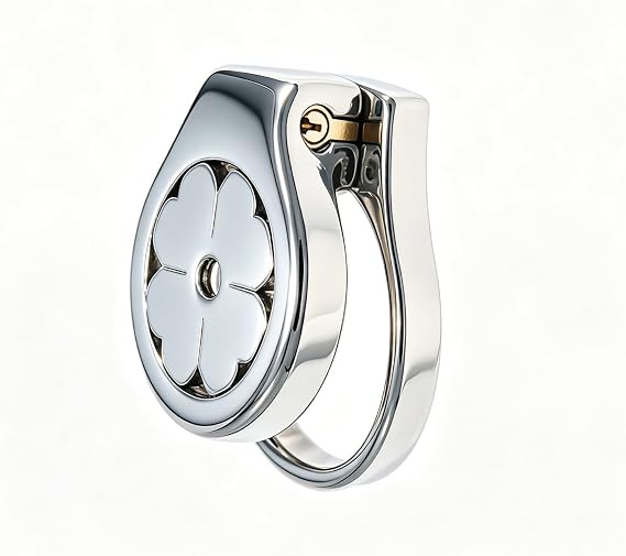 Chastity Equipment, Chastity Lock, Stainless Steel, Chicken Hut Style Chastity Belt, Chastity Device with Lock, Chastity Ring, Escape Chastity Cage, Lightweight Ring 55mm