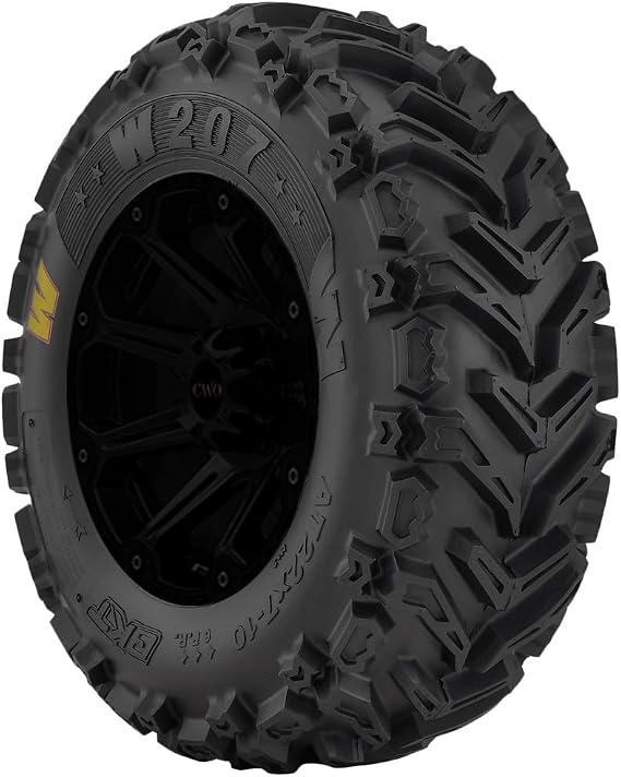 BKT Wing - W207 24X8-11 C/6PLY | ATV & UTV All Terrain All Season Traction 13F Rated 6 Ply Bias Construction Black Sidewall Tire