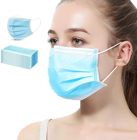 VCAN Disposable Earloop Face Masks (Blue)
