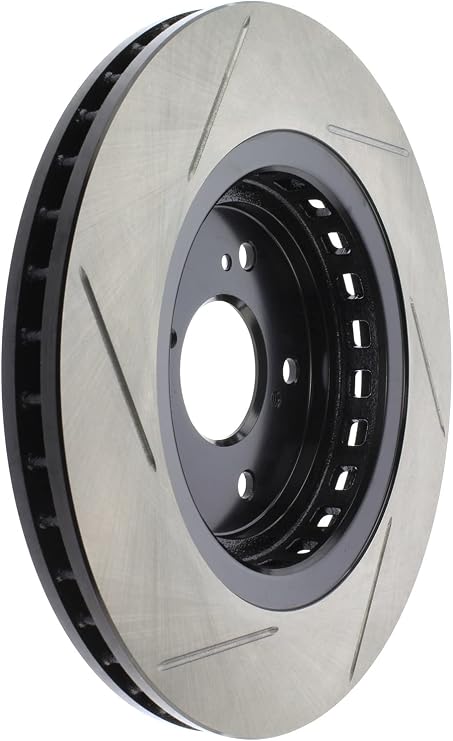 StopTech 126.40090SL Sport Front Left Slotted Disc Brake Rotor - Fits Select Acura MDX and TLX Vehicles