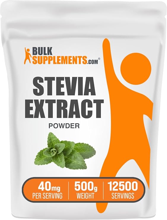 Stevia Extract Powder - Stevia Sweetener, Pure Stevia Powder - Zero Calorie Sweetener, Gluten Free, 40mg per Serving, 500g (1.1 lbs) (Pack of 1)