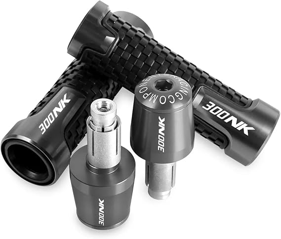 7/8'' Anti-Slip Grip Hand Motorcycle Handlebar Handle Bar Grips End Plugs For CFMOTO 300NK 2019 2020 2021 2022 2023 300 NK(A-GRAY)