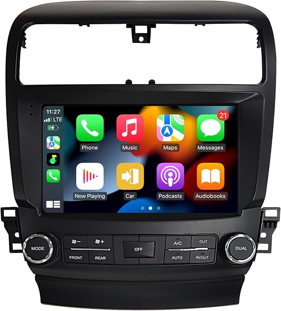 Radio for Acura TSX 2004-2008 Stereo Carplay Android Auto 4+64G with Camera | Upgrade Android 14 8Core 9 Inch Touch Screen GPS Navigation WiFi SWC DSP Bluetooth