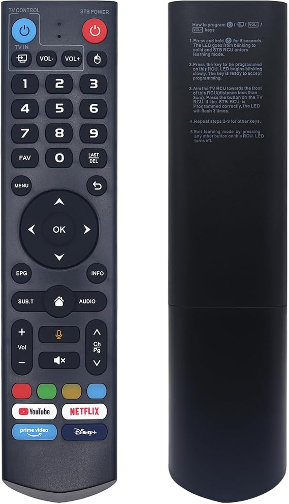 New V3 Pro Voice Remote Control Compatible with vSeeBox V1, V2, V3, V5 Pro, V3 Plus, V1 Max, Elite, Max Models