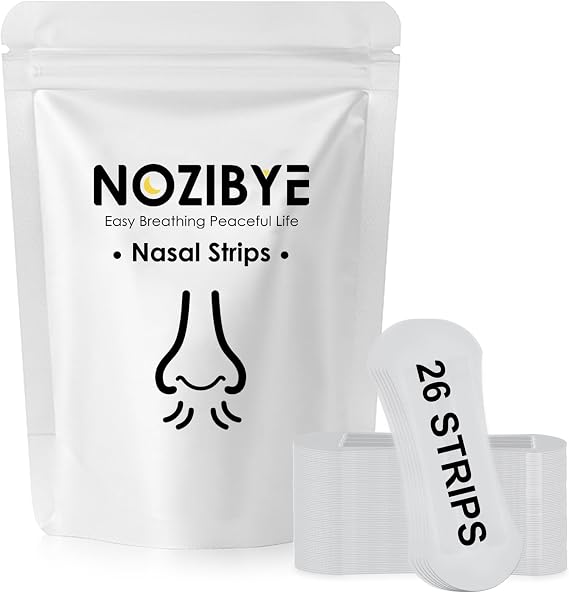 Nasal Strips, Nose Strips for Breathing - 26 Strips, Clear