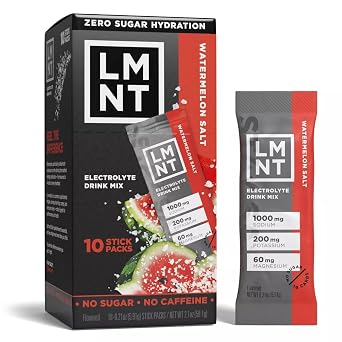 LMNTS Zero-Sugar Electrolytes Sports Drink - Watermelon Salt - 2.1oz/10ct