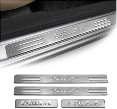 OMAC Door Sill Scuff Plate for GMC Sierra 1500 2000-2025 Exclusive Stainless Steel 4X