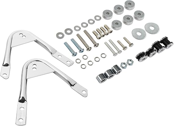 TCMT Detachable 2-Up Luggage Rack Docking Hardware Kit Fits For 97-08 Harley Touring Road King Road Glide Street Glide Electra Glide