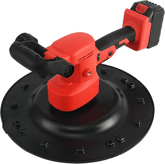 Electric Concrete Cement Mortar Trowel, 1680w Wall Smoothing Polishing Machine Concrete Trowel, 6 Speed Machine Power Trowels Plastering Trowels Masons Tools with Battery,twobatteryversion