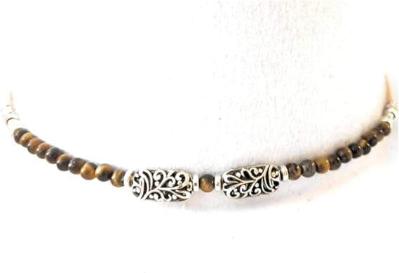 Western Hat Band Tiger Eye Gemstone Adjustable Size