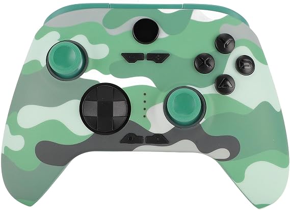 Yoidesu Dual Hall Gamepad, 6 Axis Gyro, RGB LED Controller for PC, (Green)