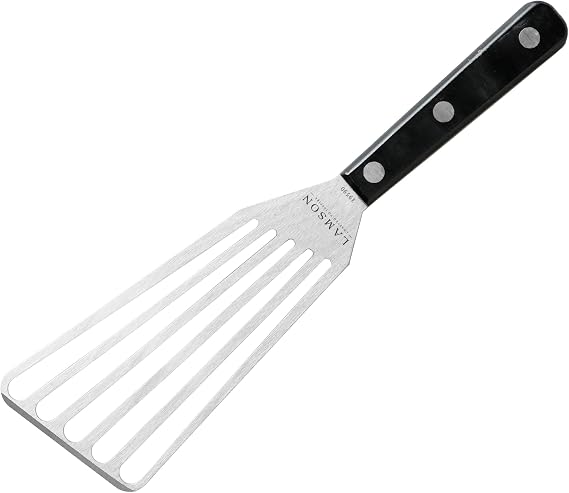 Lamson 4" x 9" Chef's Slotted Turner with Ultra Durable Handle - Right Hand