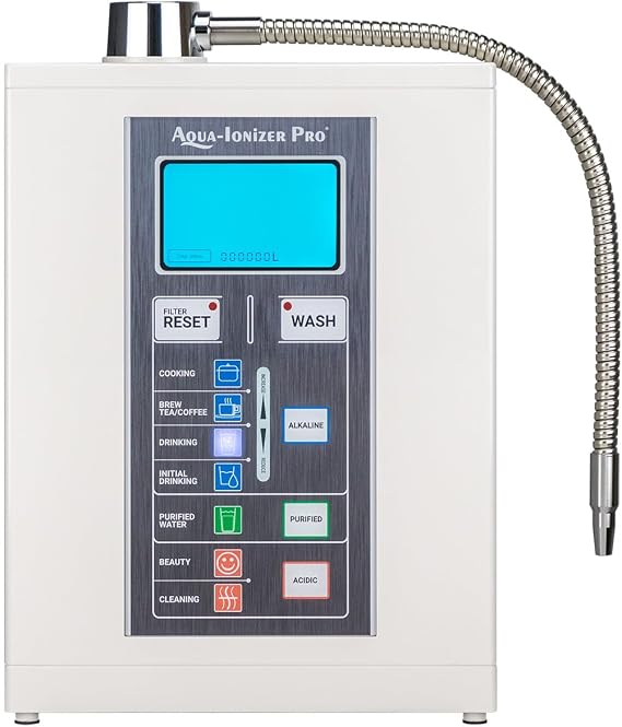 Aqua Ionizer Deluxe 7.0 | Water Ionizer | Alkaline Water Filtration System | Produces pH 4.5-11.0 | Up to -800mV ORP | 4000 Liters Per Filter | 7 Water Settings