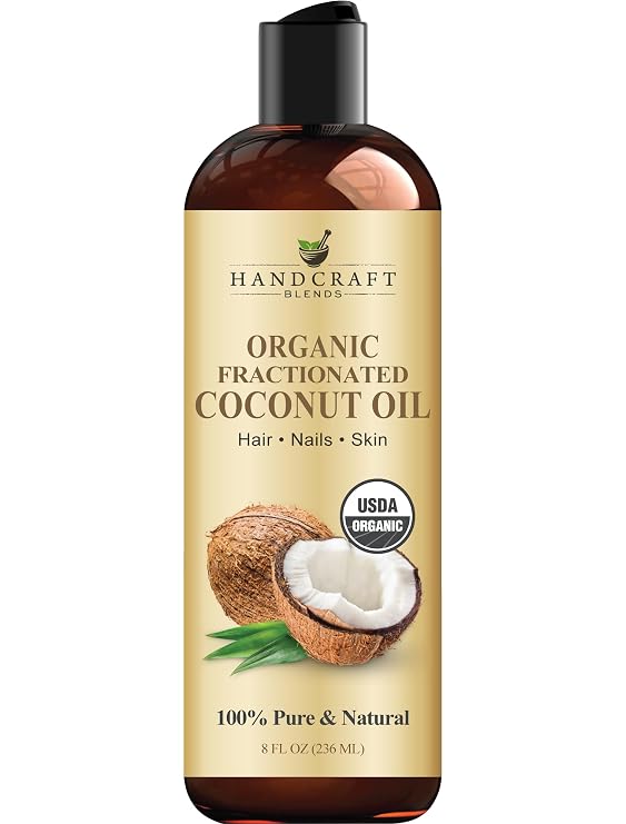 Handcraft Blends Organic Fractionated Coconut Oil - 8 Fl Oz