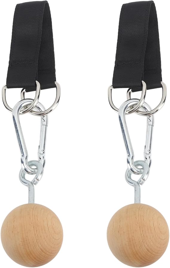 Wooden Pull Up Grips and Balls Rock Climbing Holds Training Set Arm Strength Trainer Pull Up Ball