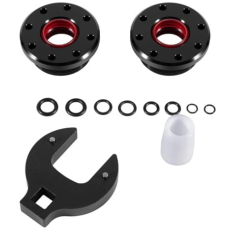 HS5157 HS5167 Front Mount Hydraulic Steering Cylinder Seal Kit with Pin Wrench, Rebuild Kit Compatible with Seastar HC5340 HC5345 HC5348 HC5358 HC6750 HC6755, Marine-Grade Anodized Anti-Corrosion