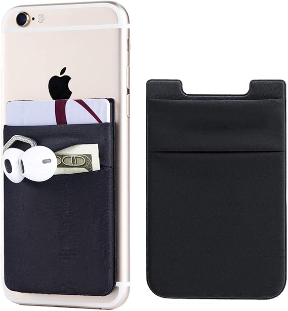 Fulgamo Phone Wallet Stick on,Card Holder for Phone Case,Phone Card Holder