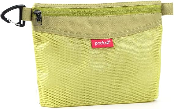 pack all Water-Resistant Zipper Pouch, Mesh Zipper Bag, 8.66"x5.91"