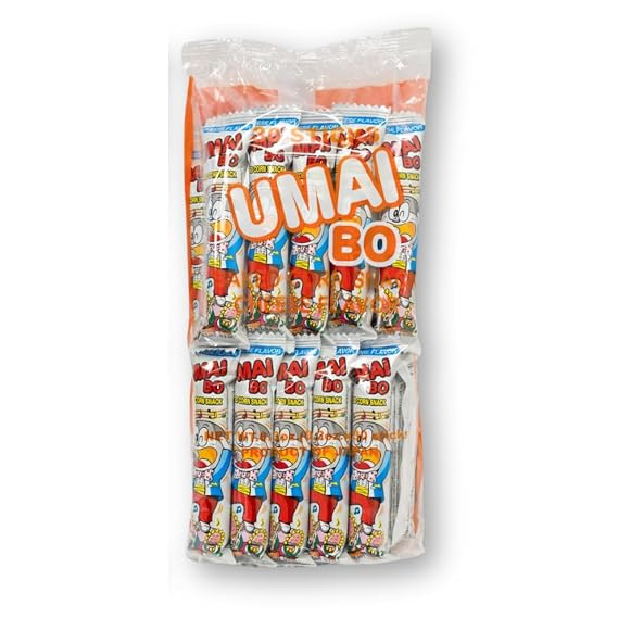 Japanese Corn Puffed Umaibo Snacks Cheese flavor 30 Pieces