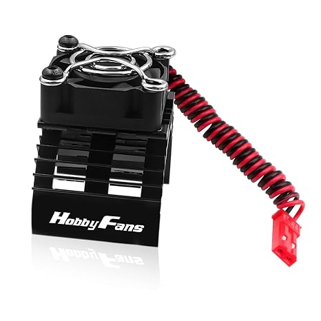 RC Motor Heat Sink with 5V Cooling Fan Fit 540 550 3650 F540 3660 3670 Size Brushless Motor Engine Heatsink for 1/10 RC Car Truck Buggy Crawler