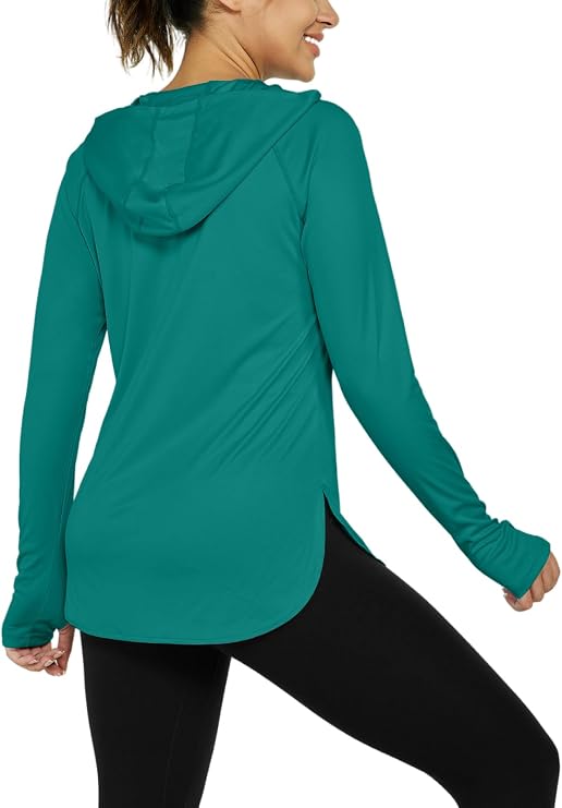 Women's Sun Protection Shirt UPF 50+ Long Sleeve Hoodie UV SPF T-Shirts Rash Guard Hiking Quick Dry Lightweight