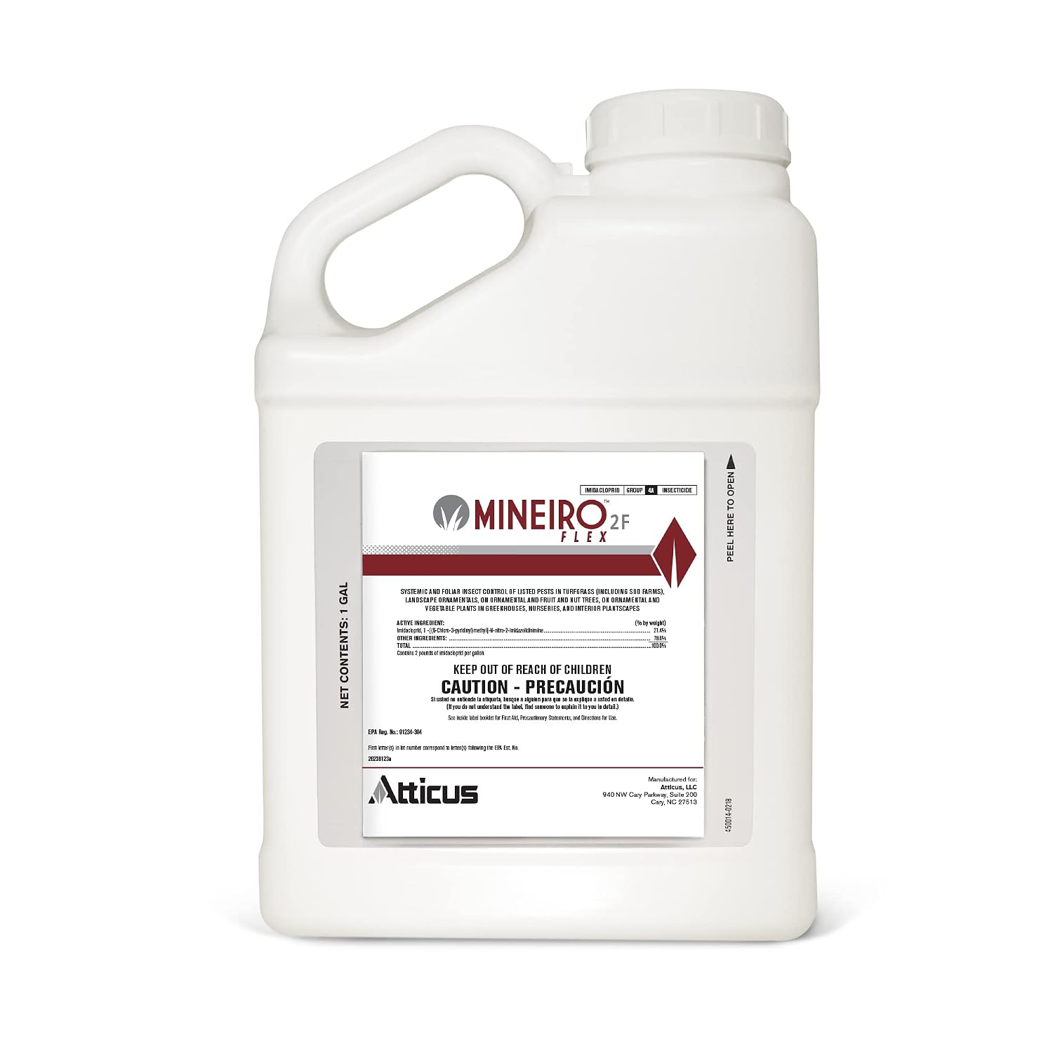 Atticus Mineiro 2F Flex Imidacloprid Systemic Insecticide 1 Gal – Grub and Insect Control in Lawns and Landscapes