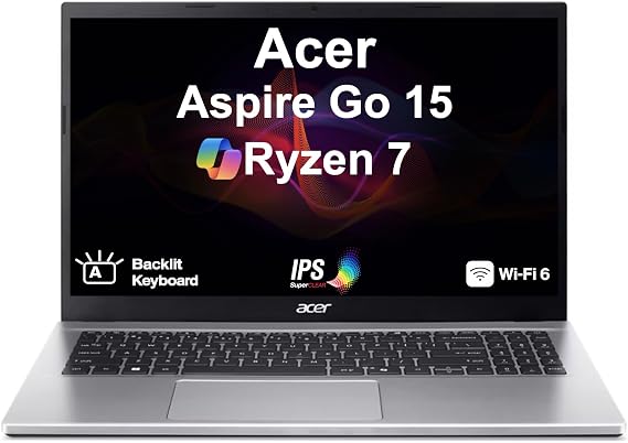 Acer Aspire Go 15 AI Ready Laptop 15.6" IPS FHD Display