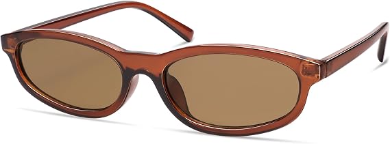 Appassal Retro Small Oval Cat eye Sunglasses for Women Chic Y2k Trendy 90s Narrow Sunnies AP3732