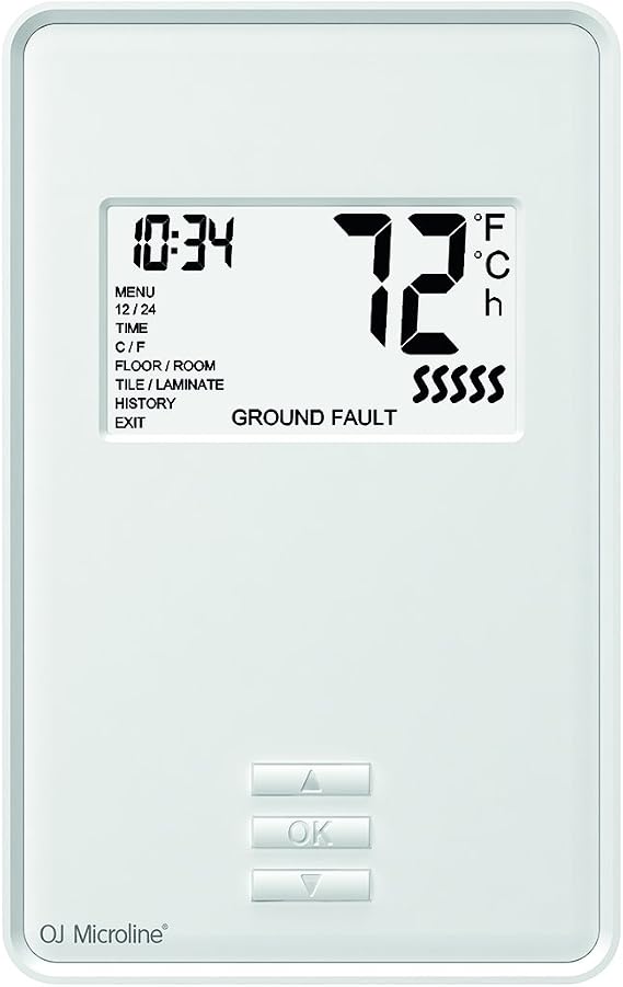 OJ Microline UTN4 Non-Programmable In Floor Heating Thermostat