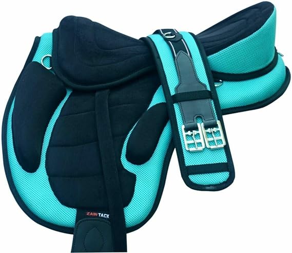 SABA International Designer Treeless Freemax Synthetic Horse Tack Saddle + Girth