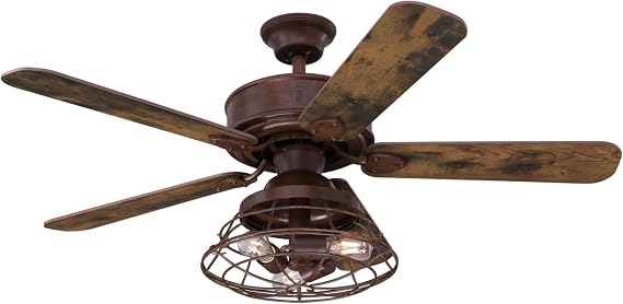 Westinghouse 74001B00 Barnett Smart Ceiling Fan, 48-Inch, Barnwood