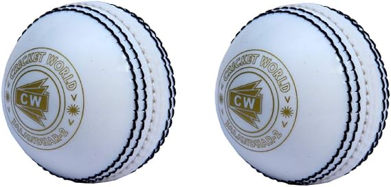CW Spin White Cricket Ball Poly Soft Balls for Boys Junior Size Balls 2 Pcs