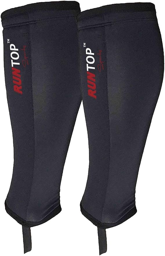 RUNTOP Shin Sleeves Guards for Rope Climbing Deadlifting Weightlifting Powerlifting Cross Fitness Training Box Jumping Leg Calf Support Men Women