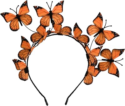 DEEKA Butterfly Headbands Fascinators Hat Women Butterfly Costume Crown Headpiece for Women and Girls