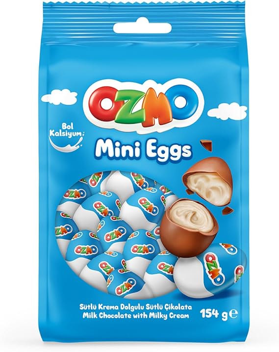 Ozmo Mini Eggs Sütlü Krema Dolgulu Çikolata 154 Gr