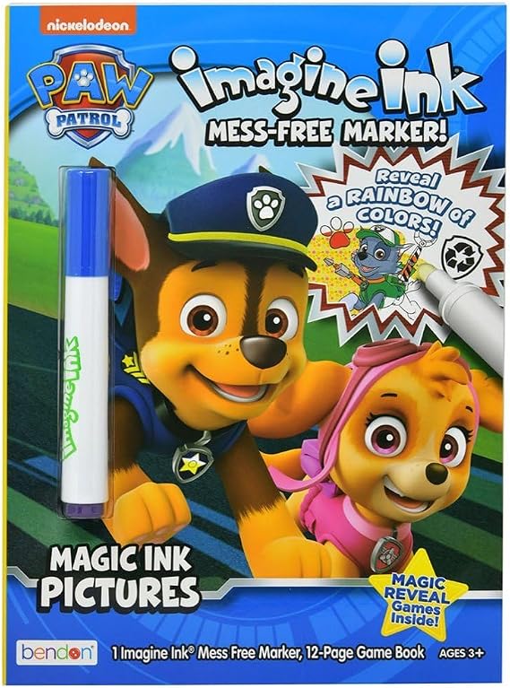 Paw Patrol Imagine Ink Magic Ink Coloring Book 12 pages