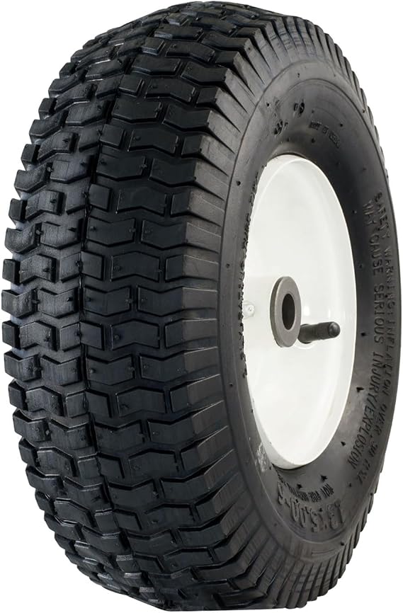 Marathon 20336 13x5.00-6" Pneumatic Tire and Wheel Assembly, Replacement Lawn Mower Tire