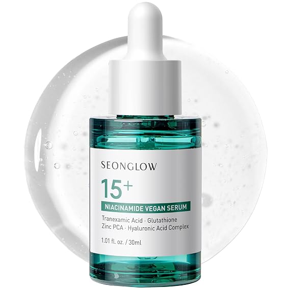 15% Vegan Niacinamide+ 3% Tranexamic Acid Serum: Korean Skin Care Niacinamide serum - Pore Minimizer for Face, Glutathione, Zinc PCA, 1.01 fl.oz.(30ml)