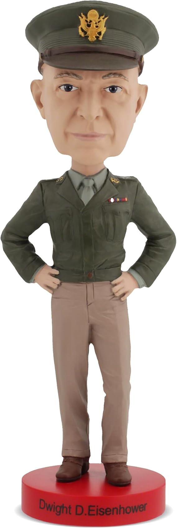 Royal Bobbles Dwight D. IKE Eisenhower, 34th President of the United States American History Anniversary Bobblehead 8.2 Inches Tall Collectible Bobblehead Statue