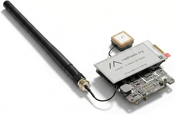 Wio Tracker L1 E-Ink Meshtastic Node, nRF52840 SX1262 LoRa Development Board with L76K GPS, 2.13" E-Ink Display, Support Solar/Battery/Type-C, Compatible with Arduino for Off-Grid Mesh Messaging
