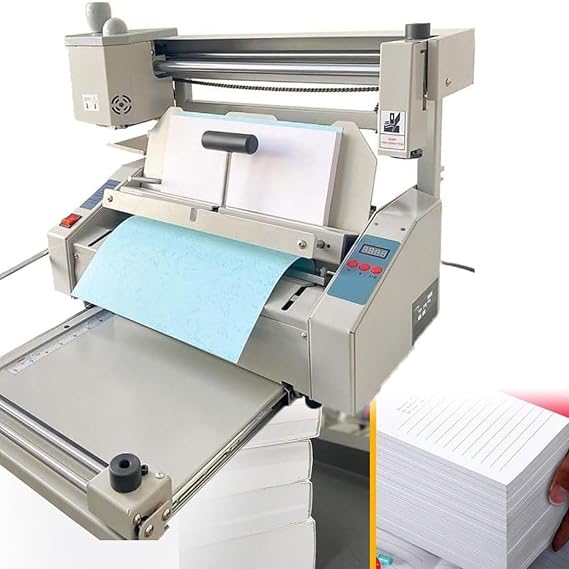 Manual Hot Glue Book Binder, Wireless Desktop Glue Book Binding Machine, Milling Spine Rougher Binding Machine, 0.1-40mm Binding Thickness, for Office Book Paper Albums