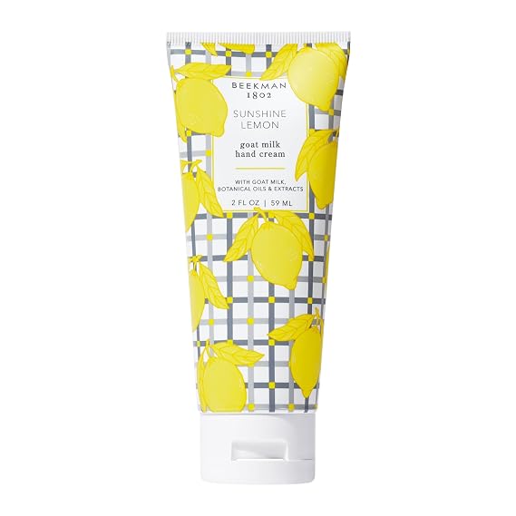 Beekman 1802 Goat Milk Hand Cream, Sunshine Lemon, 2 oz