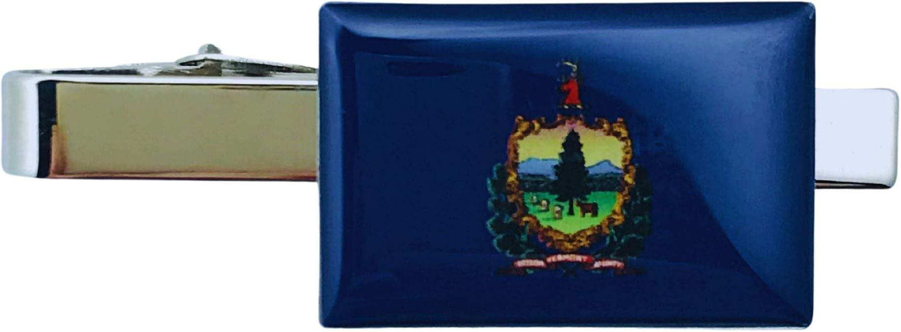 Tie Clip - State Flag Vermont - Usa | 1.18-Inch State Flag Tie Clip | USA Flag Tie Bar for Men | Perfect for Formal Events, Business, and Gifts