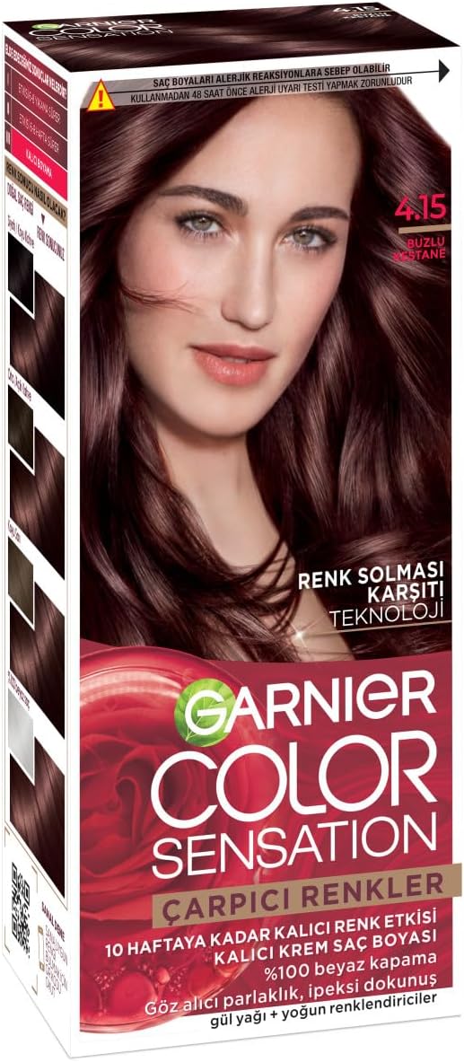 Garnier Stunning Colors Dense Permanent Hair Dye No 4.15 Frosted Chestnut