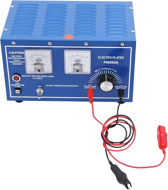Professional Gold Plating Machine, 30A 110V Platinum Silver Gold Plating Machine Jewelry Plater Electroplating Rectifie Surface Treatments Plating Machine for Jewelry Electronics Decorative Items